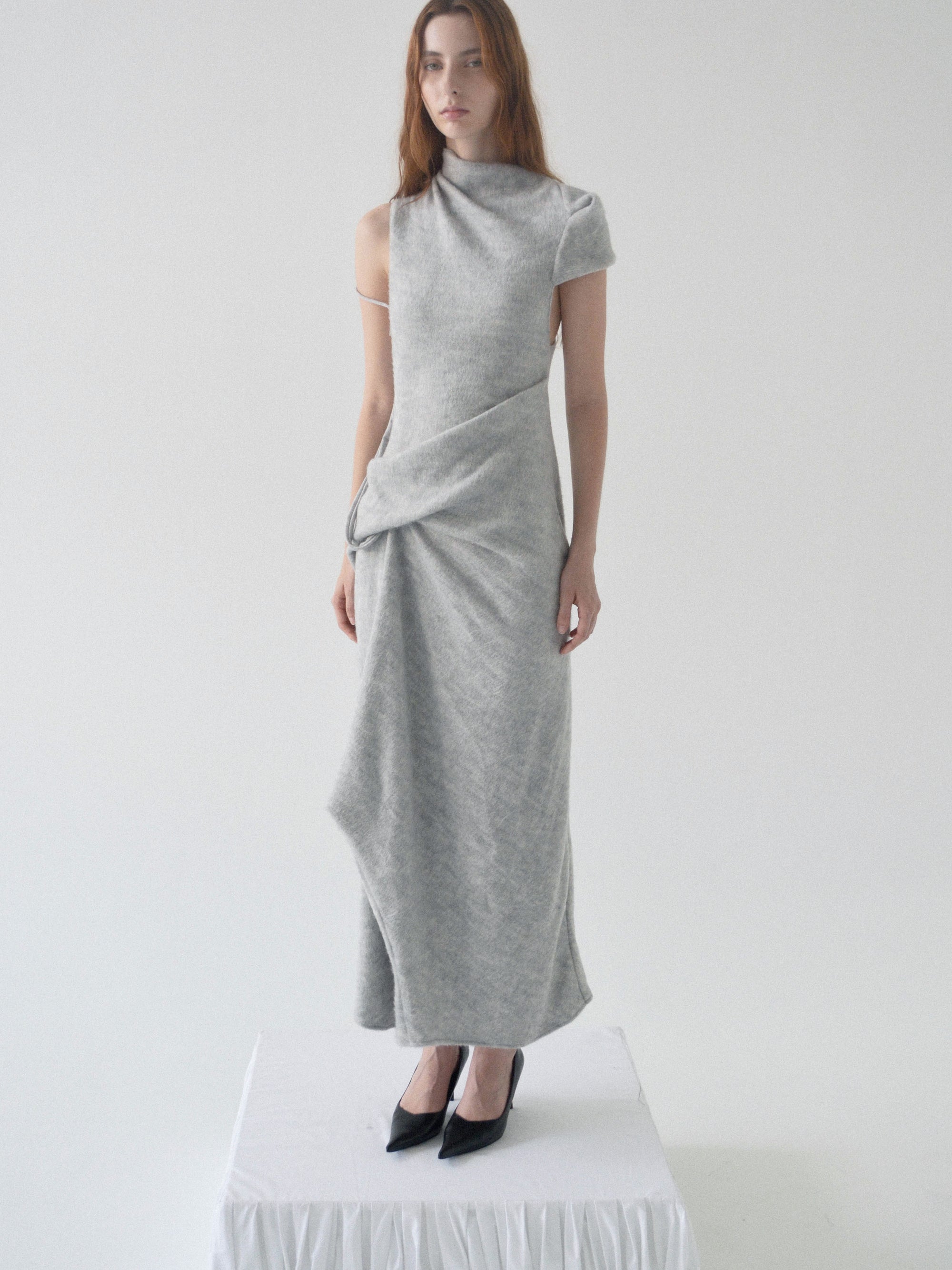 Pierre Long Dress (Grey)