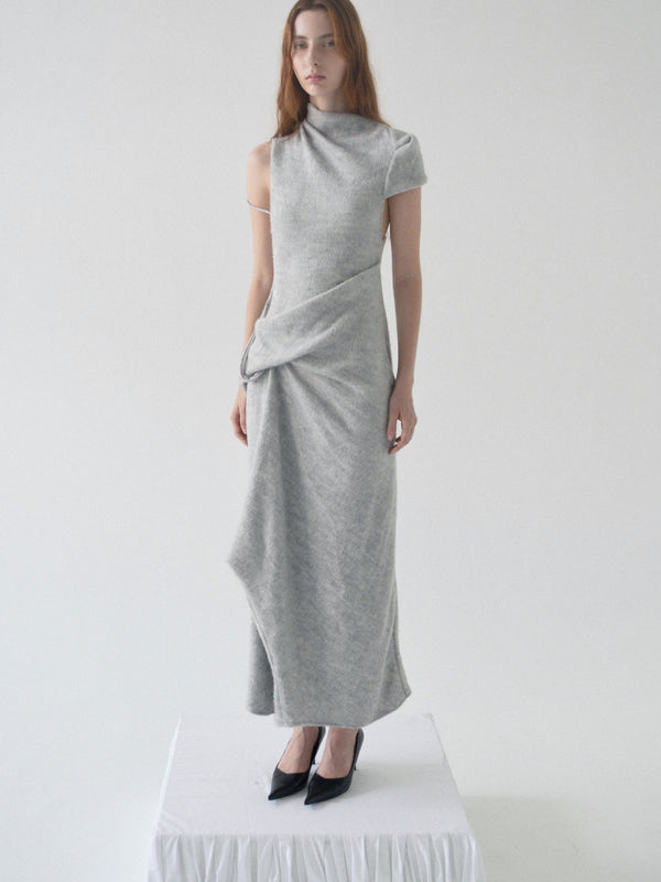 Pierre Long Dress (Grey)