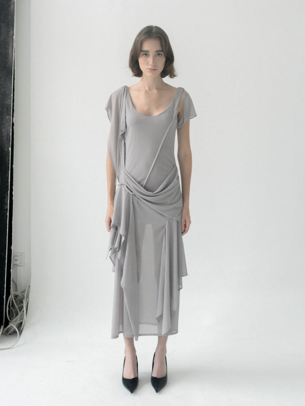 Antro Mesh Dress (Slate)
