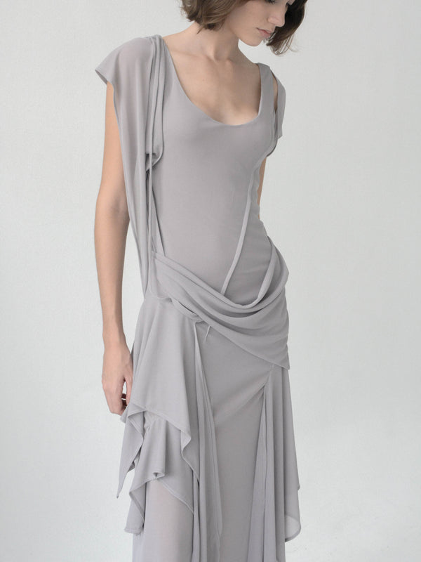 Antro Mesh Dress (Slate)