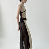 Kapoor Long Dress (Nude)