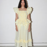 Spiral Ruffle Dress (Butter)