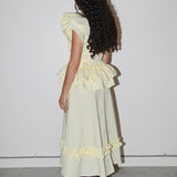 Spiral Ruffle Dress (Butter)