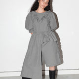 Plaid Cascade Top (Black Plaid)