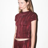 Mineral Dye Baby Tee (Wine)