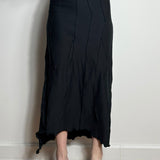 Full Suture Long Skirt (Black)