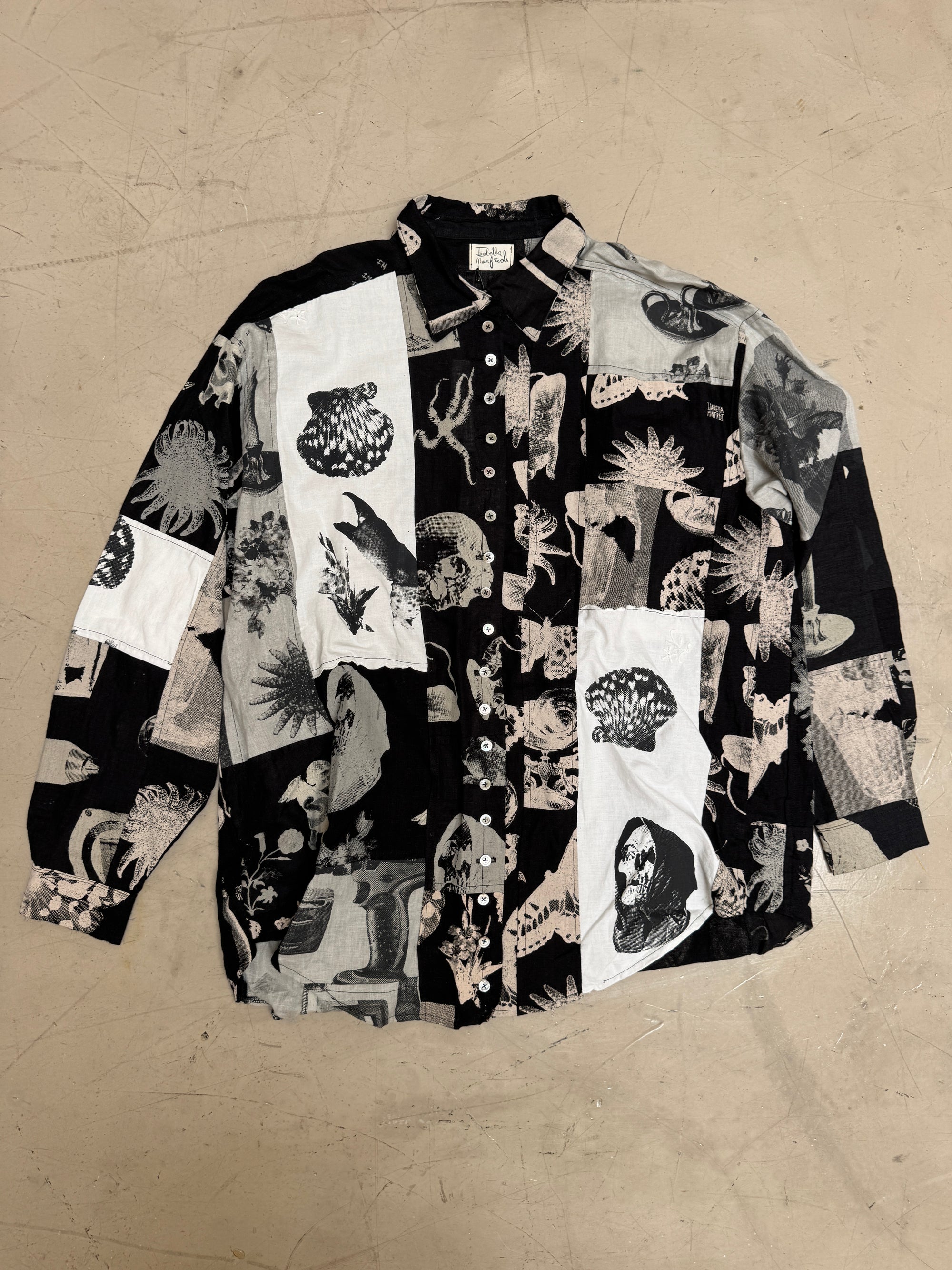 Thao Patchwork Linen Shirt