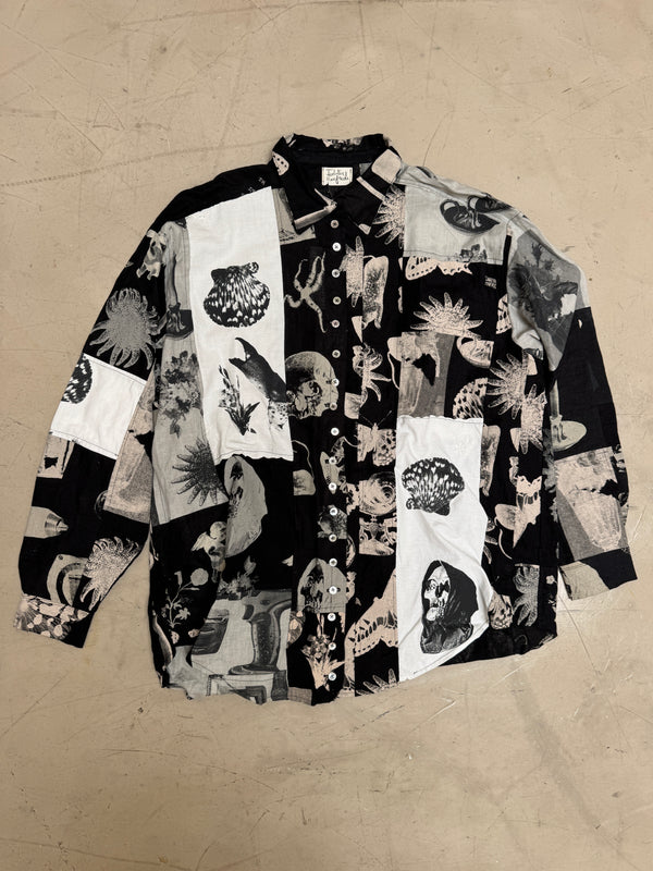 Thao Patchwork Linen Shirt