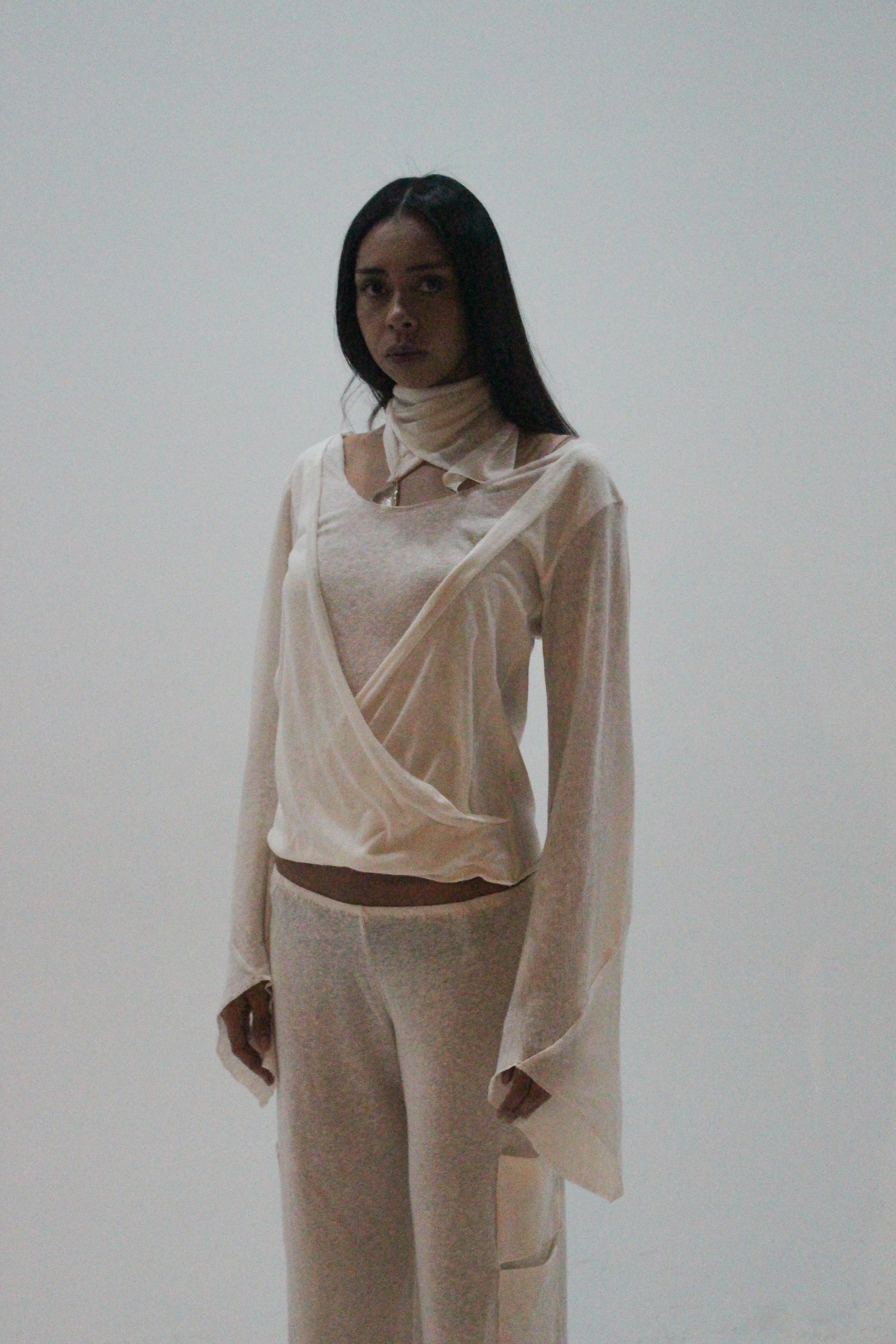 Draped Cotton Top