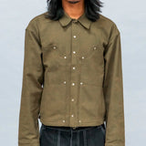 Double Knee L/S Shirt (Army Green)