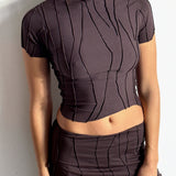 Suture Tee (Chocolate)