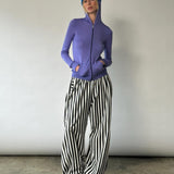 Striped Warm Up Trousers (Black/White)