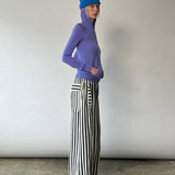 Striped Warm Up Trousers (Black/White)
