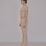 Waist Band Trousers (Nude)