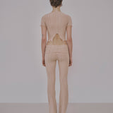 Waist Band Trousers (Nude)