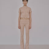 Waist Band Trousers (Nude)