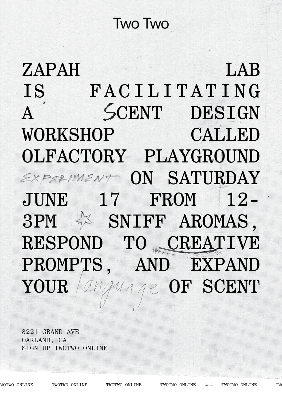 Scent Design Workshop — 6/17/23