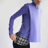 Merino Crew Neck Bib (Lilac)