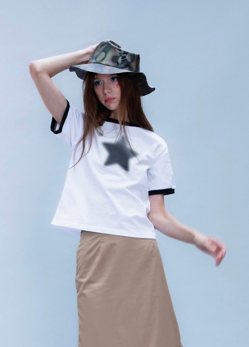 Star Ringer Tee (White)