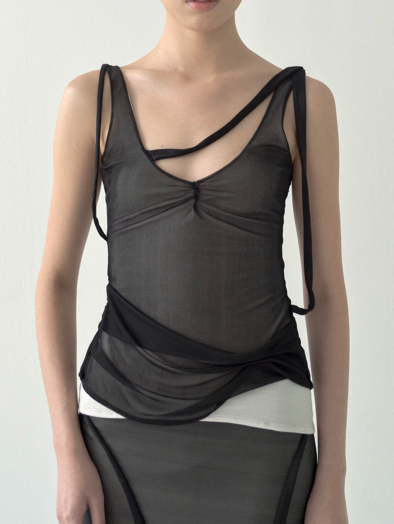 Pans Drape Top (Black)