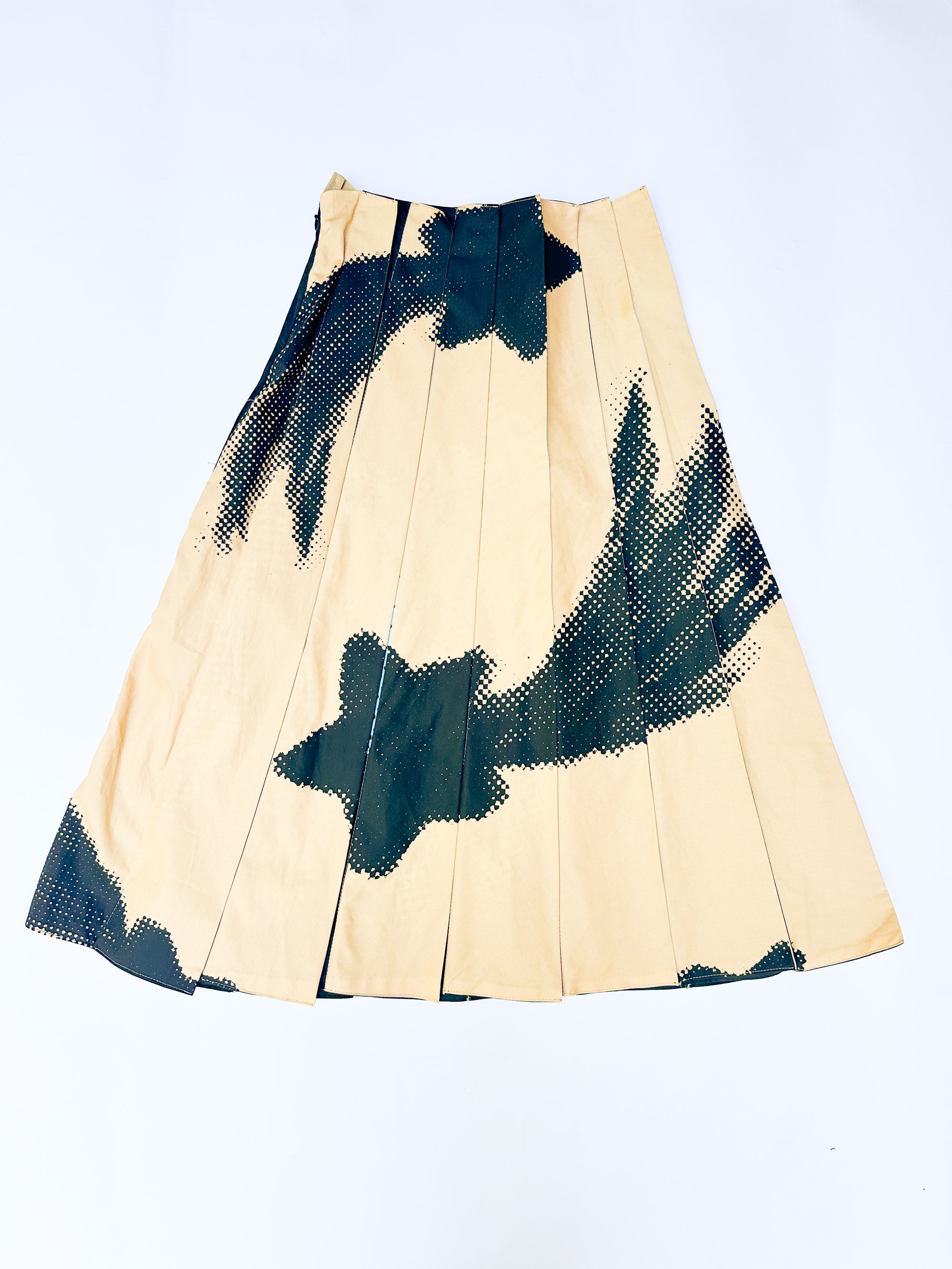 Shooting Star Flip Pleat Midi Skirt