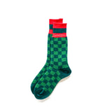 Ichimatsu Socks (Green)