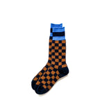 Ichimatsu Socks (Navy)