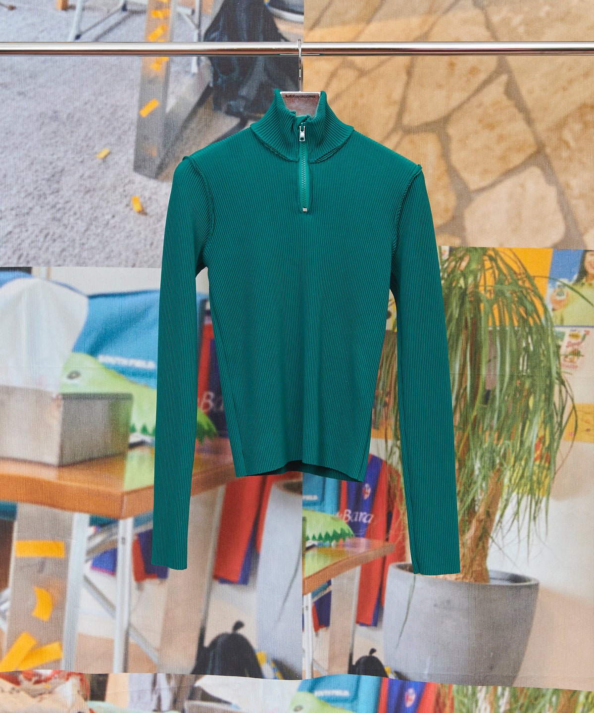 Crisp Half-Zip Top (Forest)