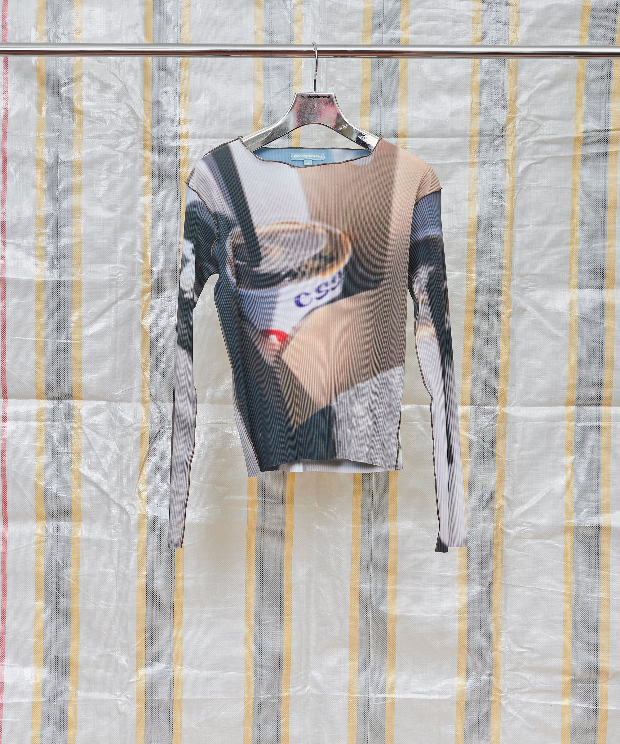 Coffee Pleated Top