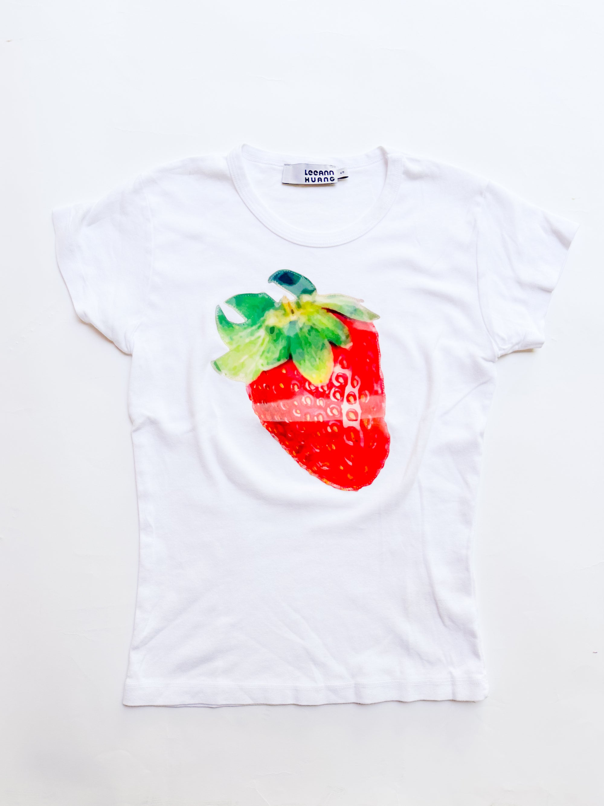 Strawberry Baby Tee (White)