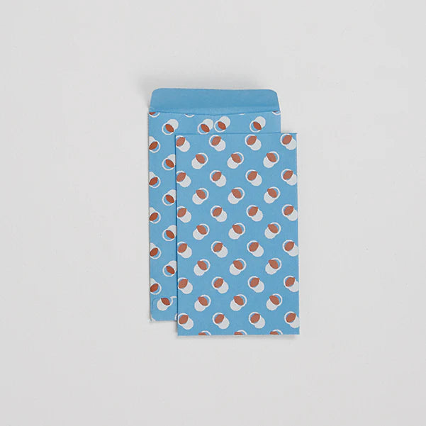Small Envelope with Notecard Set (Temari Light Blue)