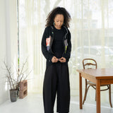 Patchwork Hoodie (Black)