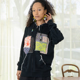 Patchwork Hoodie (Black)