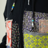 Patchwork Hoodie (Black)