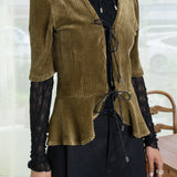 ペタルブラウス(オリーブの枝)