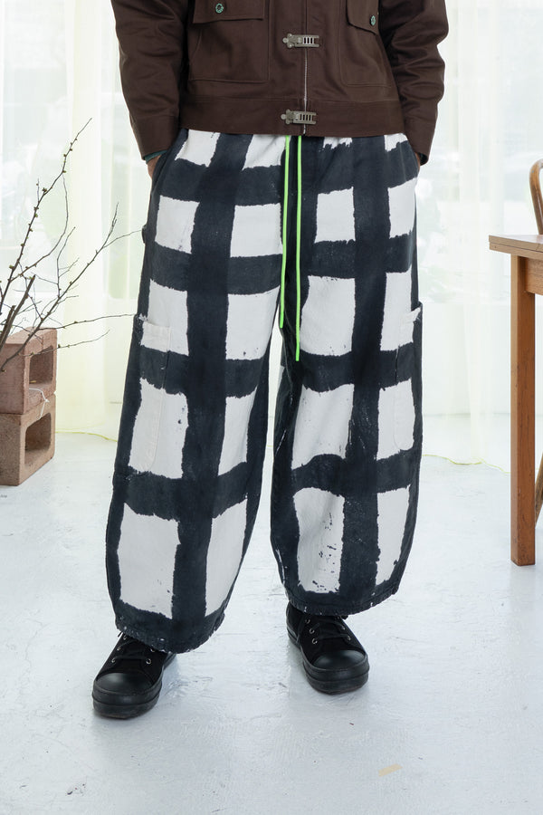 Chef Pant (Licorice Check)