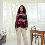 Knit Stripe Jumper (Red)