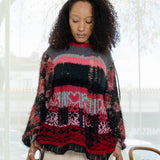 Knit Stripe Jumper (Red)