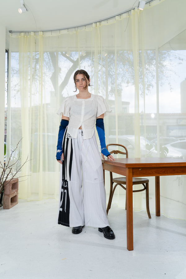 Futebol Pleated Trousers (White)