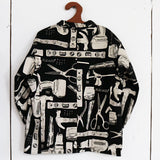 Tool Print Chore Coat (Black)