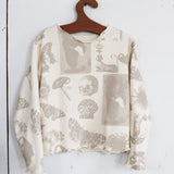 Nature Print Crew Neck Sweater 1 (Ecru)