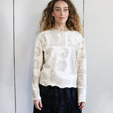 Nature Print Crew Neck Sweater 1 (Ecru)