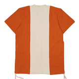 No. 113 Short Sleeve Knit V-Neck Shirt (Burnt Orange)