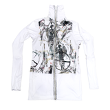 Long Sleeve Zip Up (White)