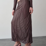 Low Flared Skirt (Purple)