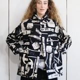 Tool Print Chore Coat (Black)