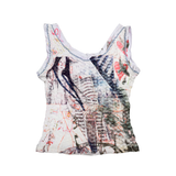 Waffle Knit Muscle Tank (Heart)