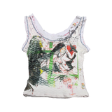 Waffle Knit Muscle Tank (Heart)