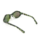 Mutant Sunglasses (Black Green Tortoise/Blue Reflective)