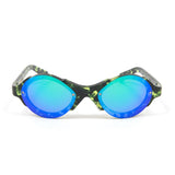 Mutant Sunglasses (Black Green Tortoise/Blue Reflective)